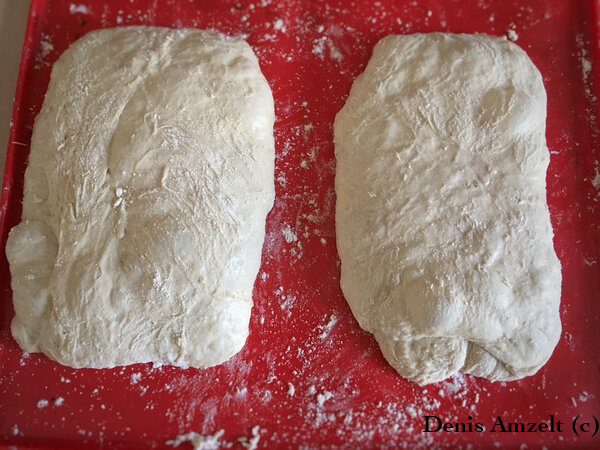 Italian ciabatta 110% hydration - My, Bread, Sourdough, Bakery products, Recipe, Longpost, Ciabatta