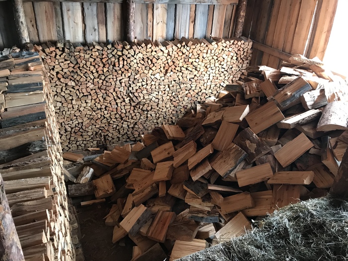 The season opens, they brought a job - My, Firewood, , Polennitsa