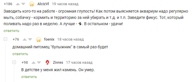 Домашний питомец - Комментарии на Пикабу, Комментарии, Скриншот