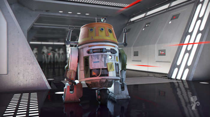 Chopper C1-10P - My, Star Wars, 3D, 3DS max, Render, Vray, Robot, , Chopper, Render