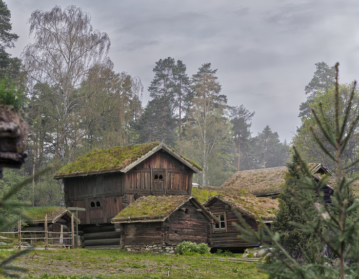 Folk Museum in Oslo - 2 - My, Oslo, Norway, Village, Wooden house, Museum, Spring, The photo, Travels