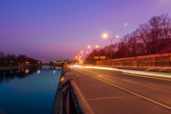 Evening embankment - My, Beginning photographer, , Saint Petersburg, Canon 80d