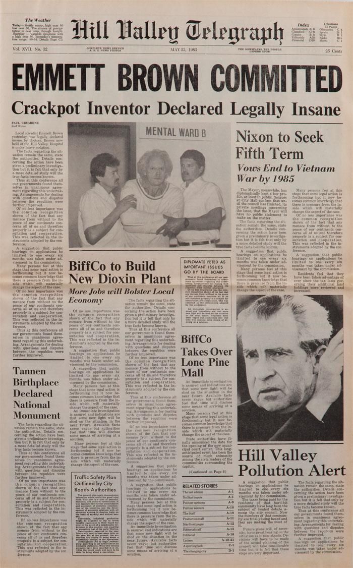 Hill Valley Telegraph, USA Today & some people at photo - Газеты, Назад в будущее, Usa Today, Фотография, Длиннопост, Назад в будущее (фильм)