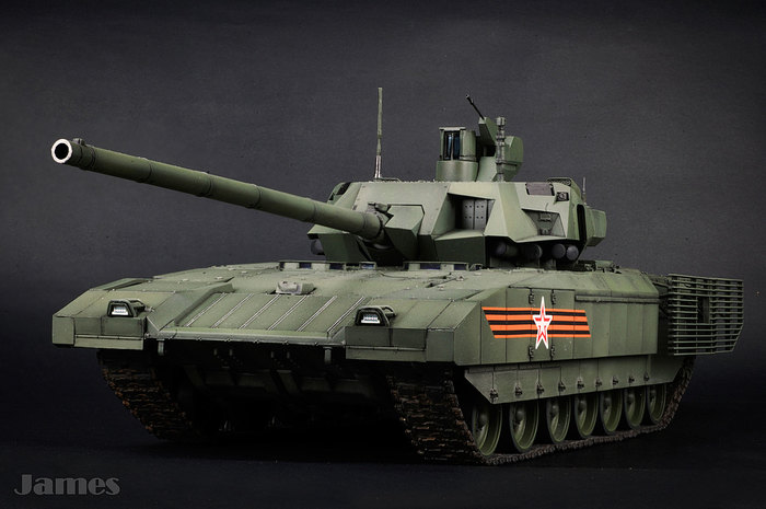 T-14 based on the Armata platform - My, t-14, Armata, Models, Prefabricated model, Takom, Armored vehicles, Longpost, T 14