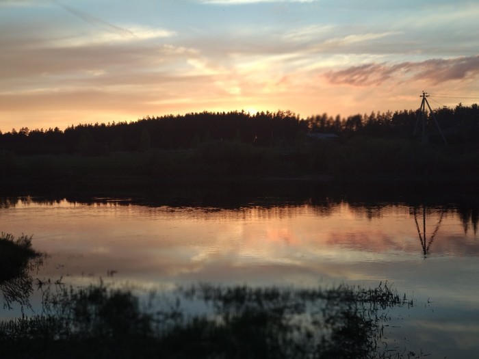 Sunset on Tvertsa. - My, Sunset, Tvertsa River