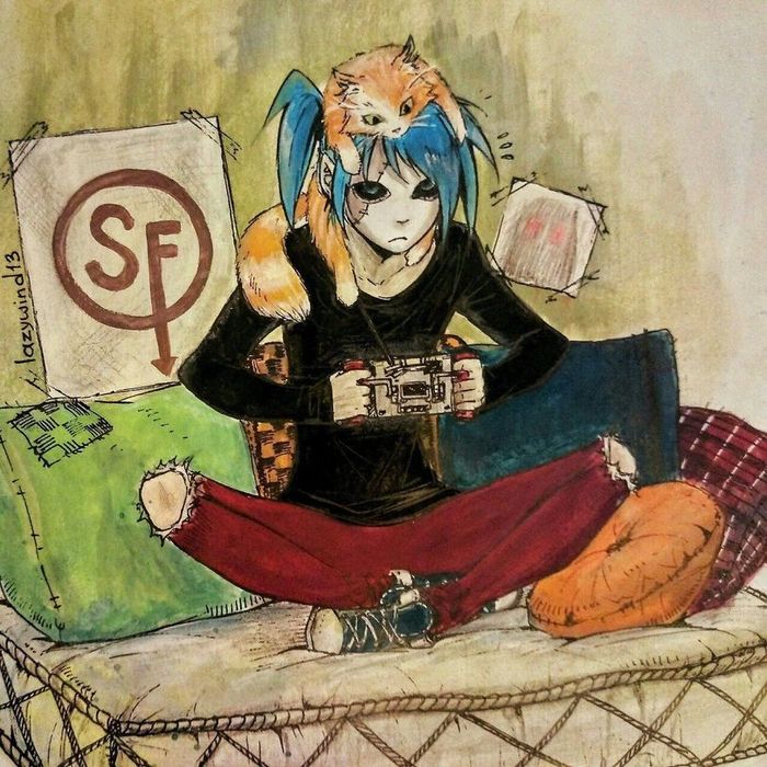   Sally Face, Anime Art, 