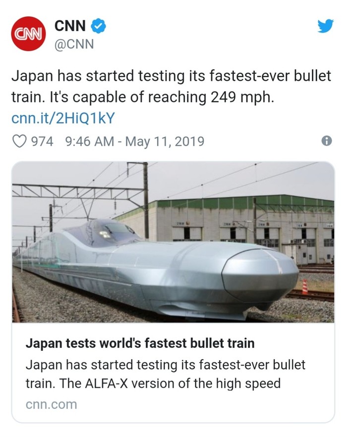 Blaine Mono of our world. - A train, Speed, Stephen King, Japan