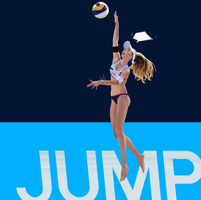 Спорт Арт, Рисунок, Девушки, Спорт, Волейбол, Прыжки с шестом, Wonbin Lee