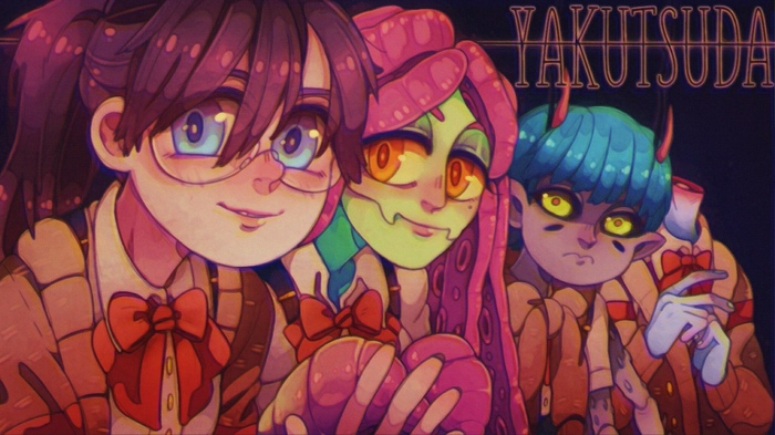 YAKUTSUDA - My, Visual novel, , Monster girl, Video game, Longpost