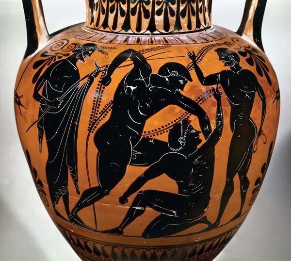 Olympic fighters on ancient Greek vases. - Story, Archeology, Sport, Ancient Greece, Longpost, Pankration