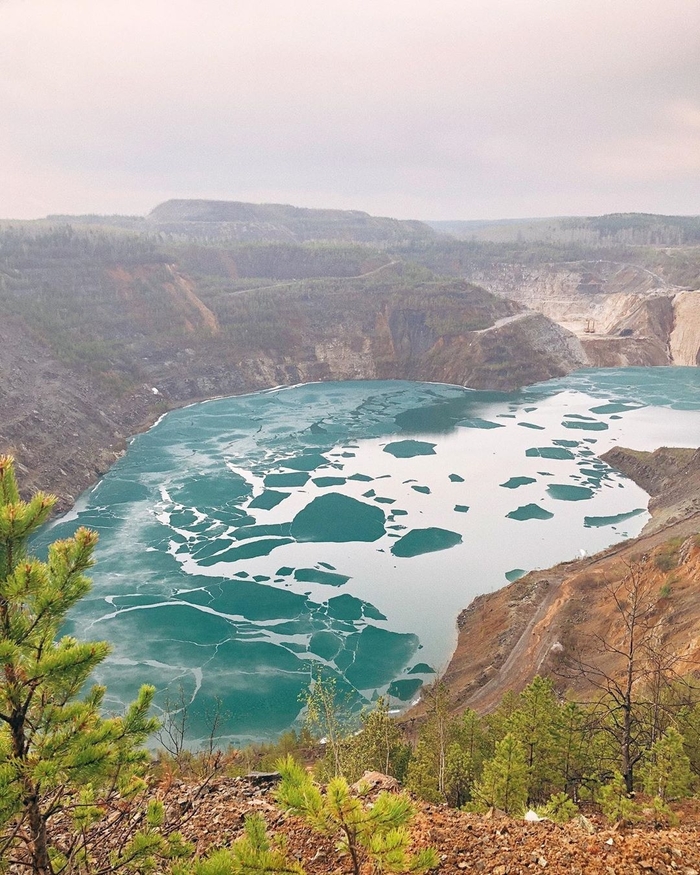 Cheremshansky quarry, Upper Ufaley - Southern Urals, Chelyabinsk region, Upper Ufaley, Tourism, Career, The photo, Nature, Landscape, Longpost