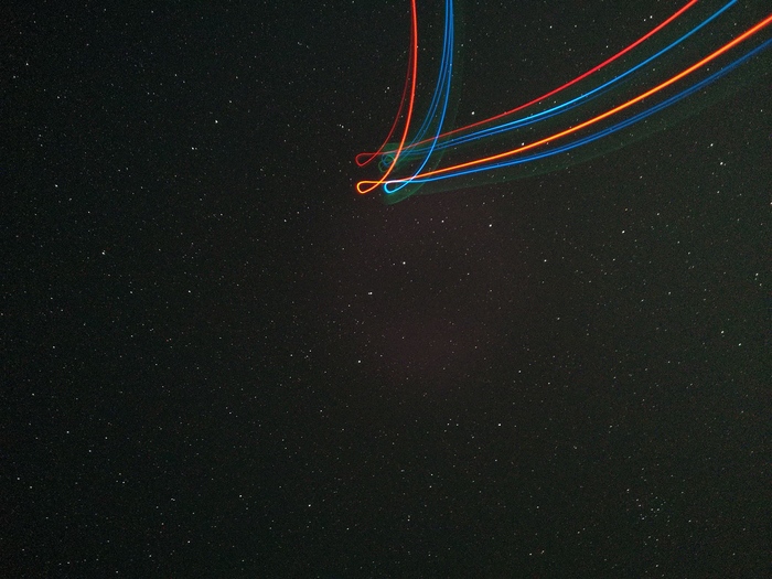 Полёт квадрокоптера на выдержке Фотография, Ночь, Квадрокоптер, Длинная выдержка, Звездное небо, Asus zenfone 5, Huawei p20 PRO