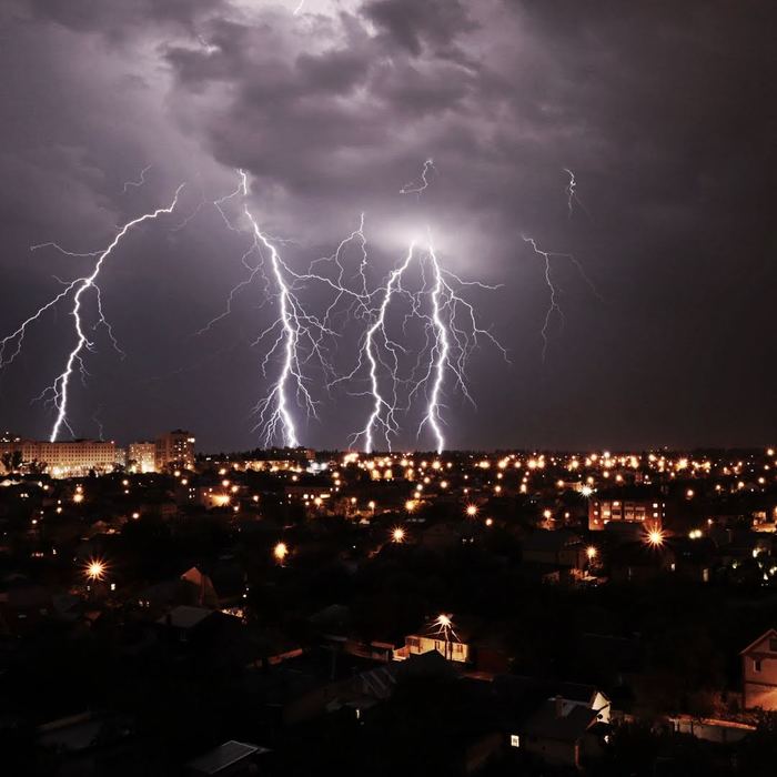 Thunderstorm in Voronezh - My, Thunderstorm, Voronezh, The photo