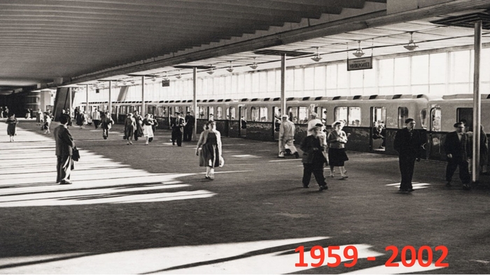 Decoration of the Vorobyovy Gory metro station. - Moscow, Metro, Vestibule, Changes, Positive, Repair, Reconstruction, 1959