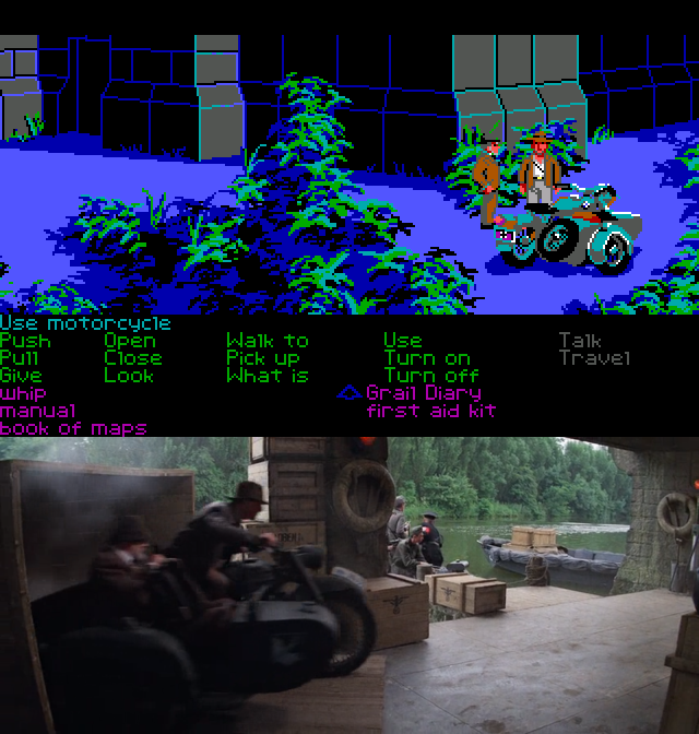 Indiana Jones and the Last Crusade: The Graphic Adventure. Часть 2. - Моё, 1989, Прохождение, Индиана Джонс, Lucasfilm Games, Игры для DOS, Квест, Компьютерные игры, Ретро-Игры, Длиннопост