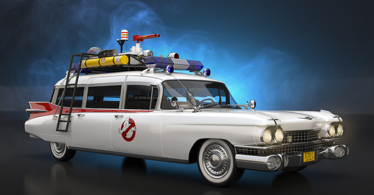 Зигр машина. Cadillac Miller-Meteor 1959 Ecto-1. Cadillac Ecto-1. ЭКТА 1в охотники за приведениями. Экто 1 охотники за привидениями.