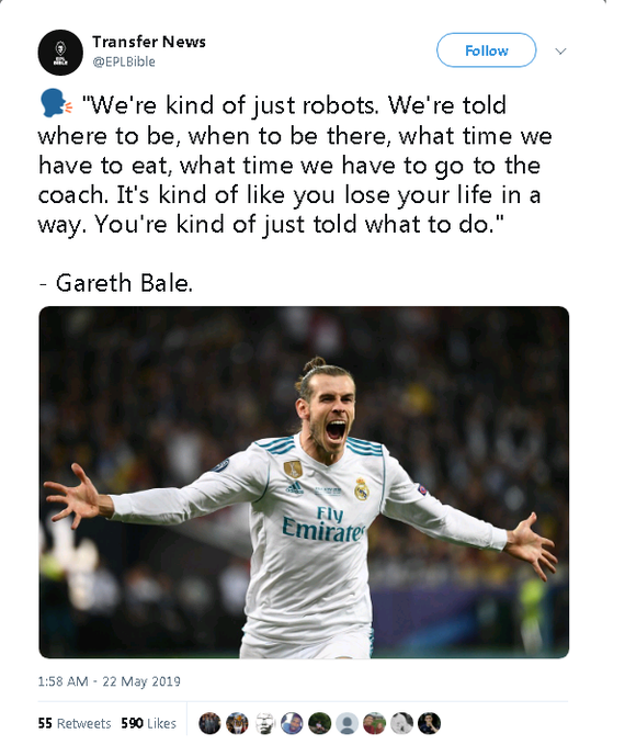 Come on, tell me how you lose your life... - Twitter, Gareth Bale, Football, A life, Salary, Interesting, , Google translate, A pity