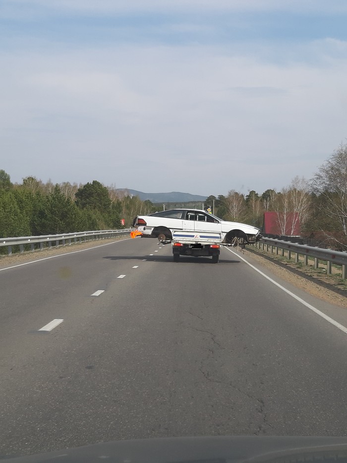 Cargo transportation - Car, Bravery and stupidity, My, Traffic rules