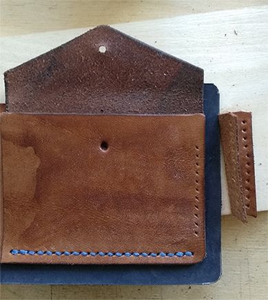 Leather wallet, version 2.0 - My, Wallet, Leather craft, , Video, Longpost