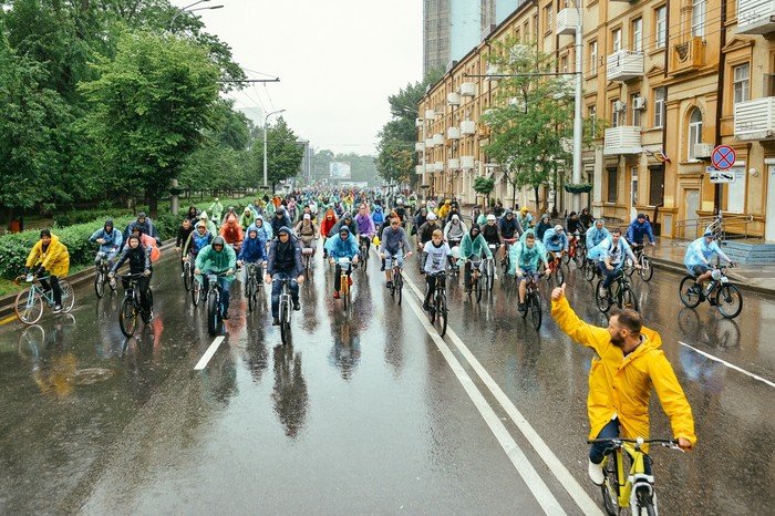 Rostov bike parade 2019. - Bike parade, 2019, Rostov-on-Don, Rain, Positive, Longpost