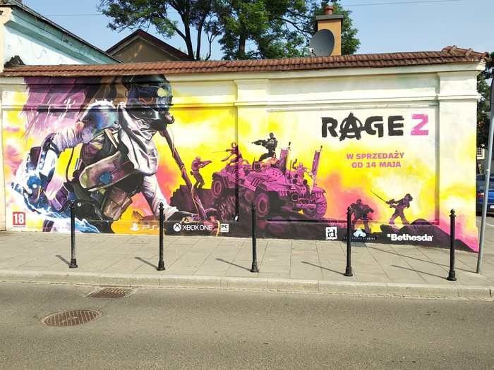 Mural Rage 2 in Krakow - Games, Poland, Mural, Rage 2, Krakow