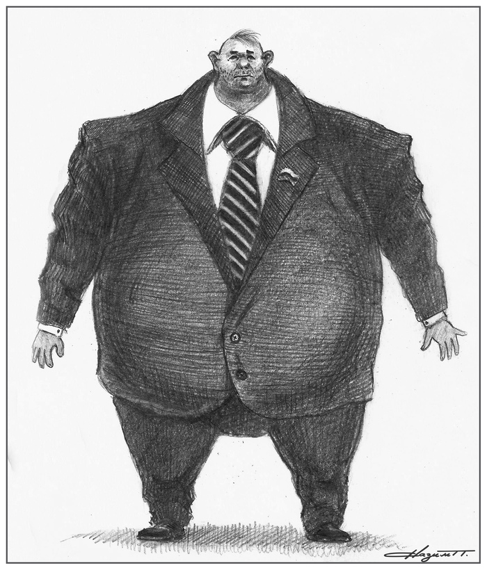 A place to pass a new law... - My, Drawing, Pencil drawing, Graphics, Servants of the people, Thick, Fat man, Excess weight, Fatty, Fullness