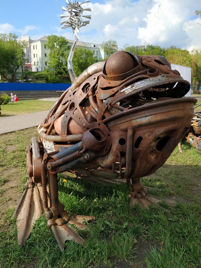 They came in peace.... - My, Sculpture, Metal, Longpost