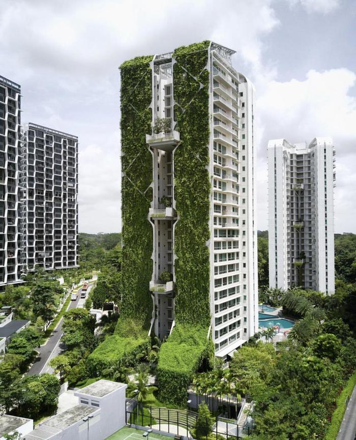 World's largest vertical garden - Tree House condominium - Nature, beauty of nature, Singapore, Garden