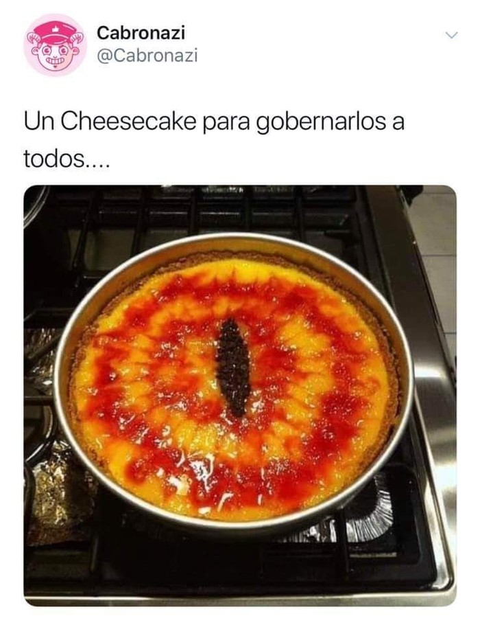 Cheesecake to rule us all - Tolkien, Lord of the Rings, Sauron