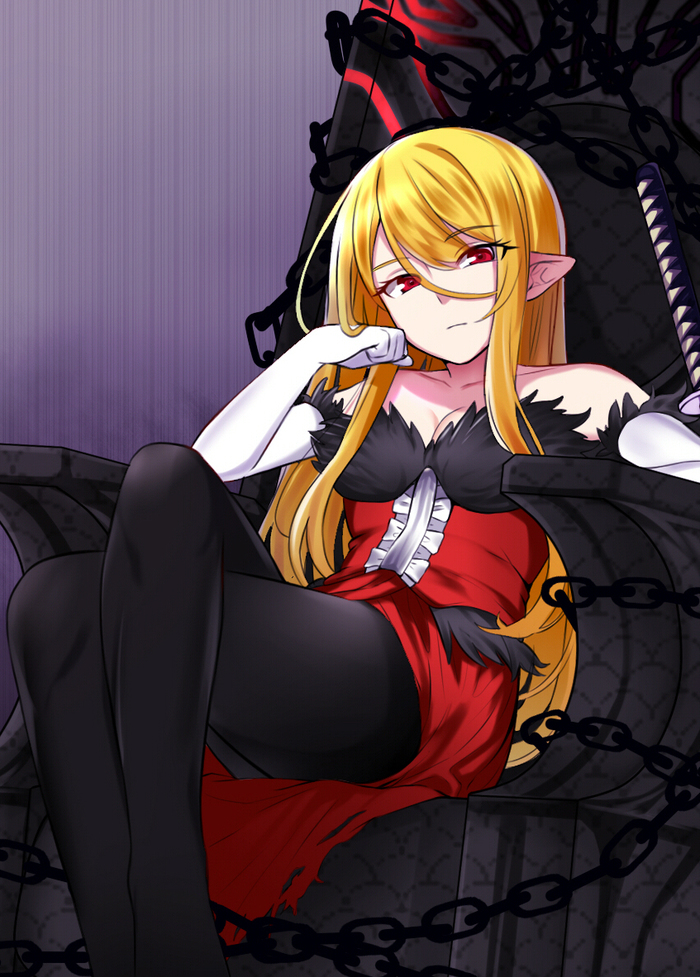 My lady - Anime, Anime art, Monogatari series, Kiss-Shot Acerola-orion Heart-under-blade