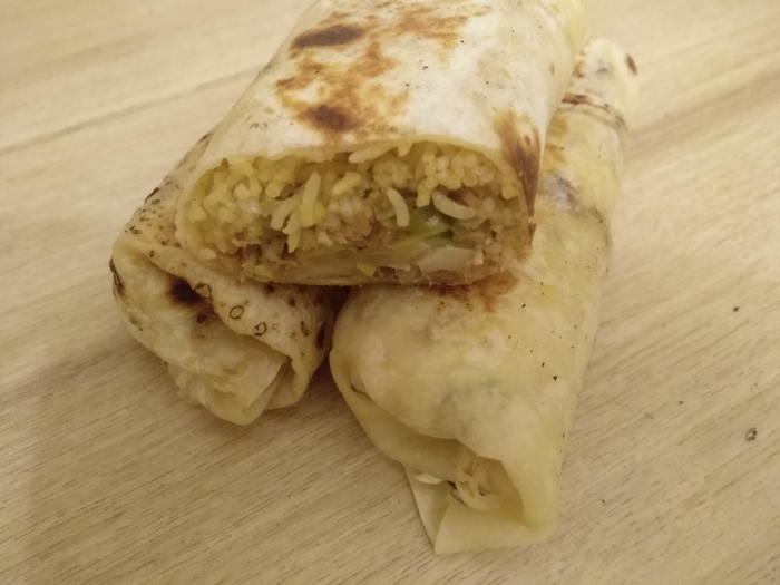 Burrito Teriyaki - Yummy, Well-fed, Interesting, Burrito, Mexican cuisine, Teriyaki, Cabbage, Sauce, Longpost