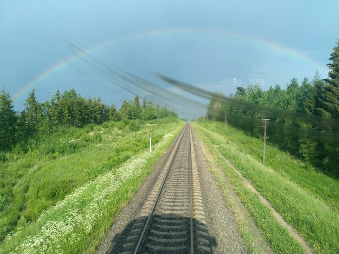 Дорога в радужную жизнь ! - Моё, Фото на тапок, Радуга