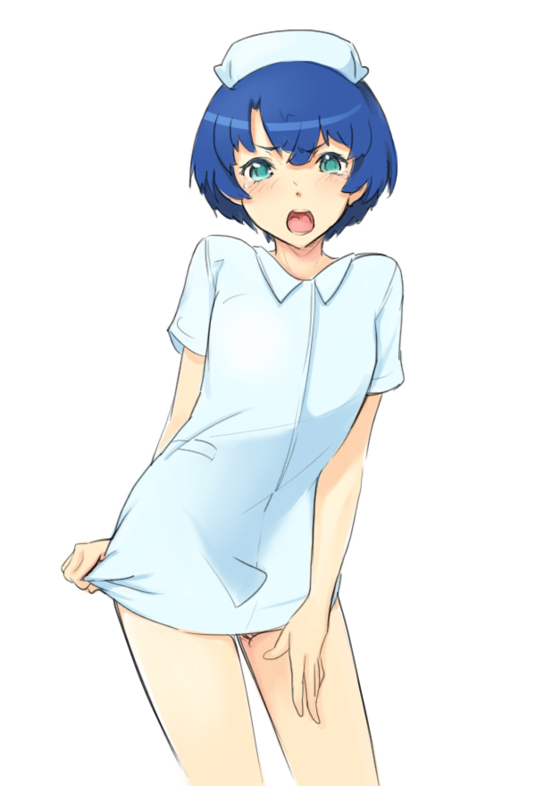 Nurses - NSFW, Nurses, Anime art, Longpost, Breast, Nipples, Underwear, Stockings, Anime