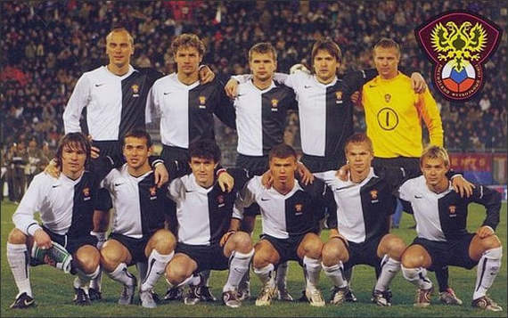 Once the Russian team played in black and white - Russia, Italy, Friendly match, Football, Racism