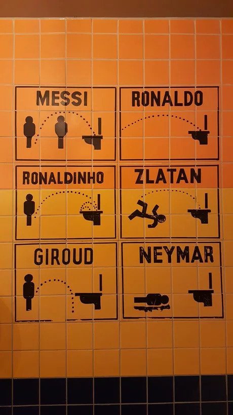 At a sports bar in London - Toilet, Footballers, Instructions, The photo, Football