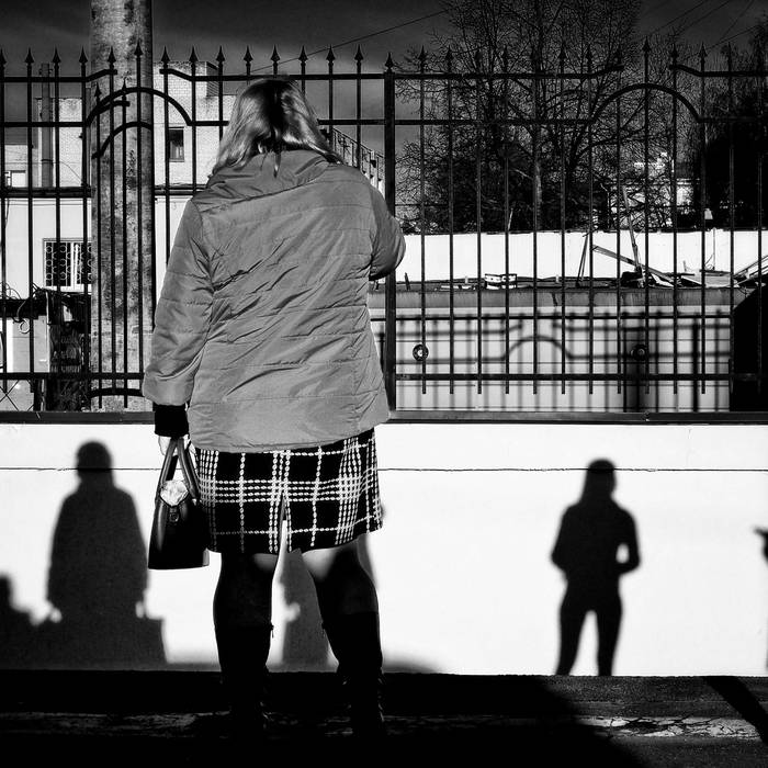 Dreams of a figure - My, The photo, Shadow, Black and white, , Olympus, Street photography