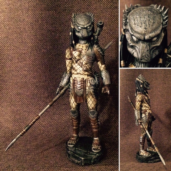 predator - My, Predator, Alien vs. Predator, , Лепка, Polymer clay, Longpost, Predator (film)