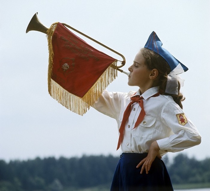 Горнист пионерского лагеря «Зарница», 1974 год - СССР, История, Горнист, 1974, Пионеры