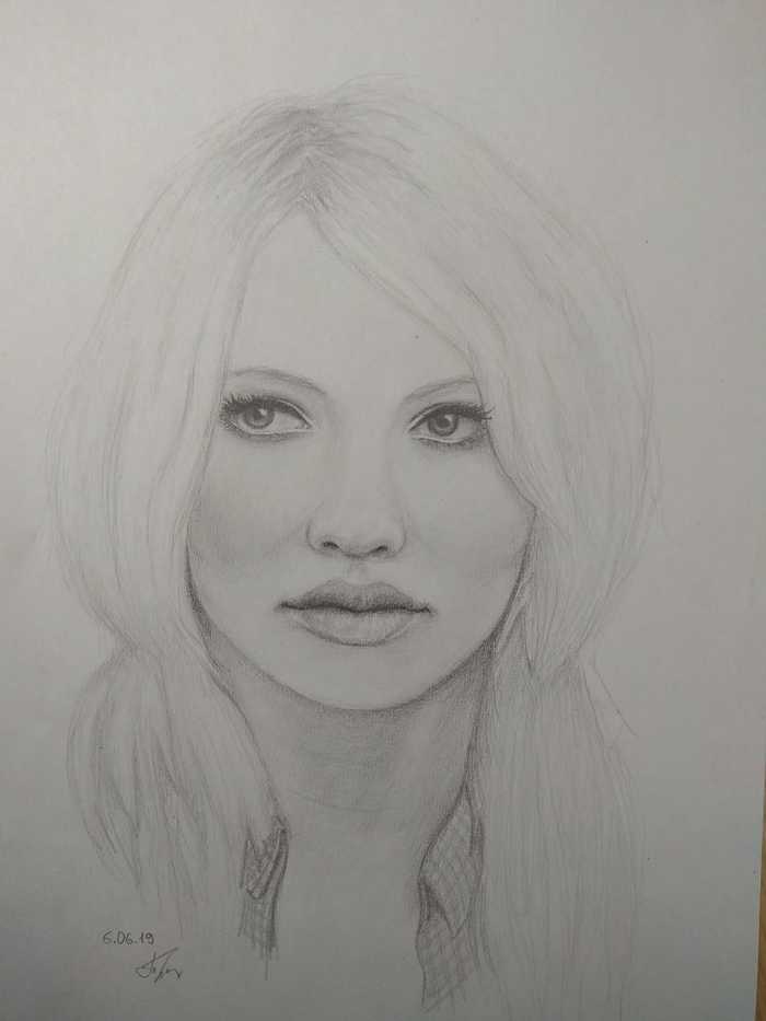 Dead Wife, pencil. - Emily Browning, Drawing, Pencil, Pencil drawing