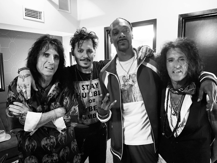 Meeting of non-anonymous... - Alice Cooper, Johnny Depp, Snoop dogg, Joe Perry, The photo