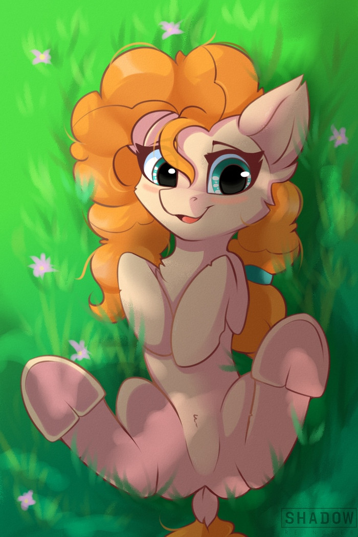 Pear Jam on Grass - Pear butter, Shadowreindeer, My little pony