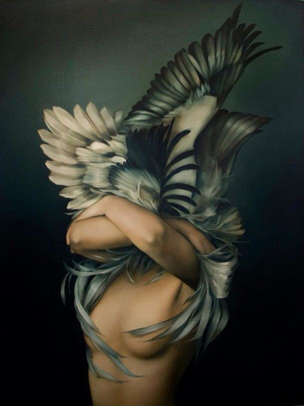 Artist Amy Judd - Art, Drawing, Girls, Birds, A selection, Longpost