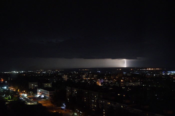 Гроза в начале лета... - Моё, Фотография, Гроза, Длиннопост