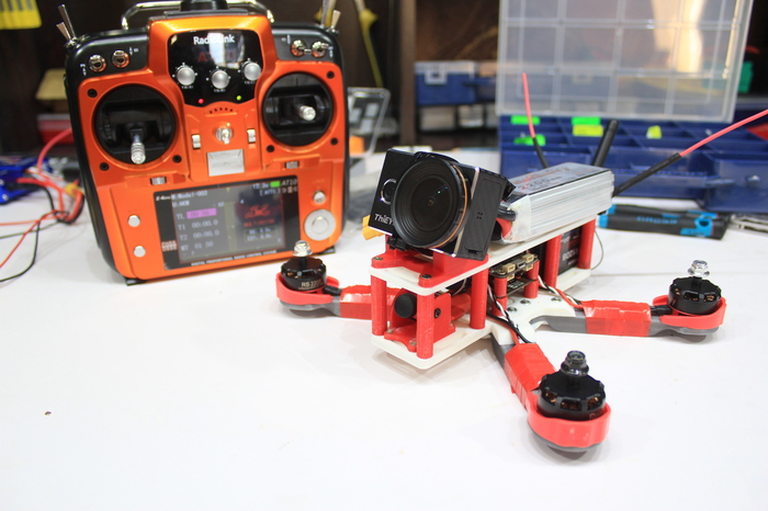 Racing FPV quadcopter on a 3D printer - My, 3D печать, Quadcopter, FPV, Akw, Video, Longpost