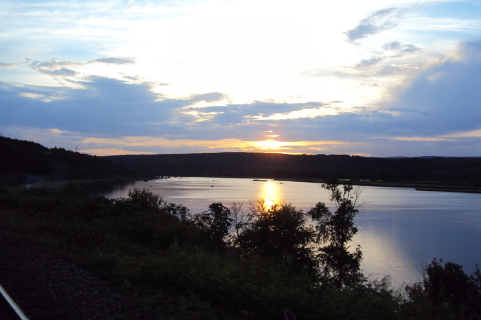 The mouth of the river - My, The photo, Sunset