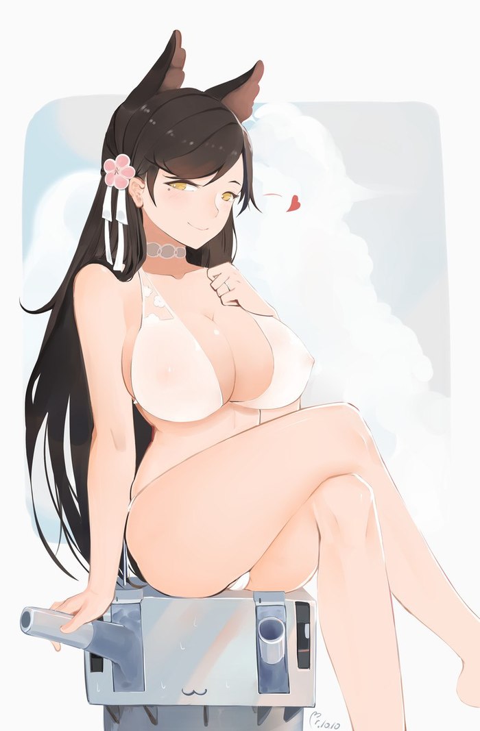 Atago - NSFW, Azur lane, Atago, Sugoi dekai, Anime art, Swimsuit, Anime, Art