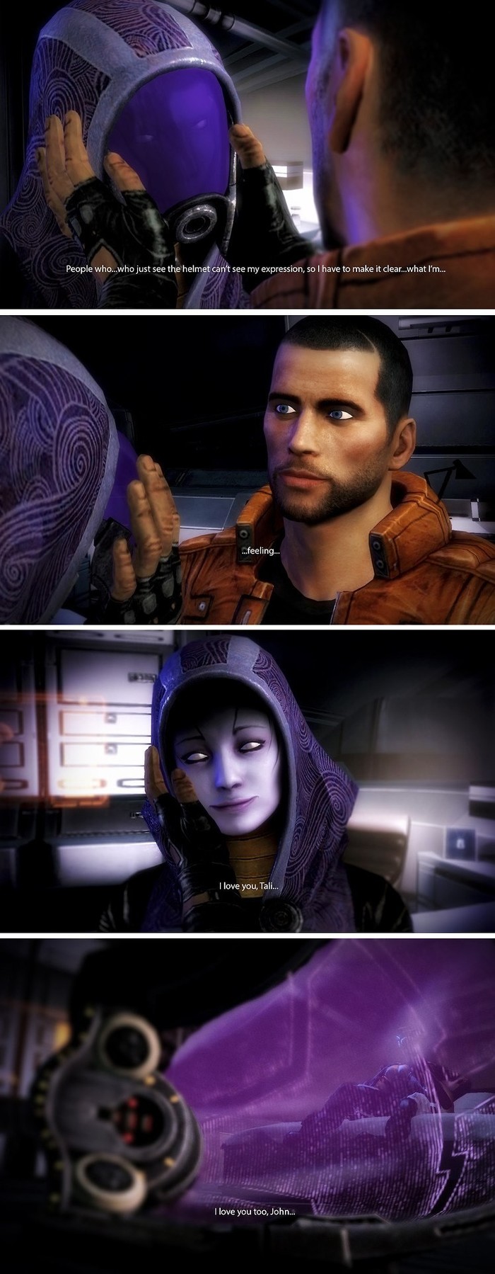 Now between us there are no barriers Shepard! - Tali zorah, Shepard, , Mass effect, Longpost