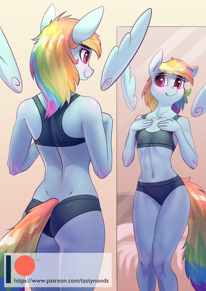 Fun Sized - My little pony, Rainbow dash, Anthro, Chrysalisdraws, MLP Edge