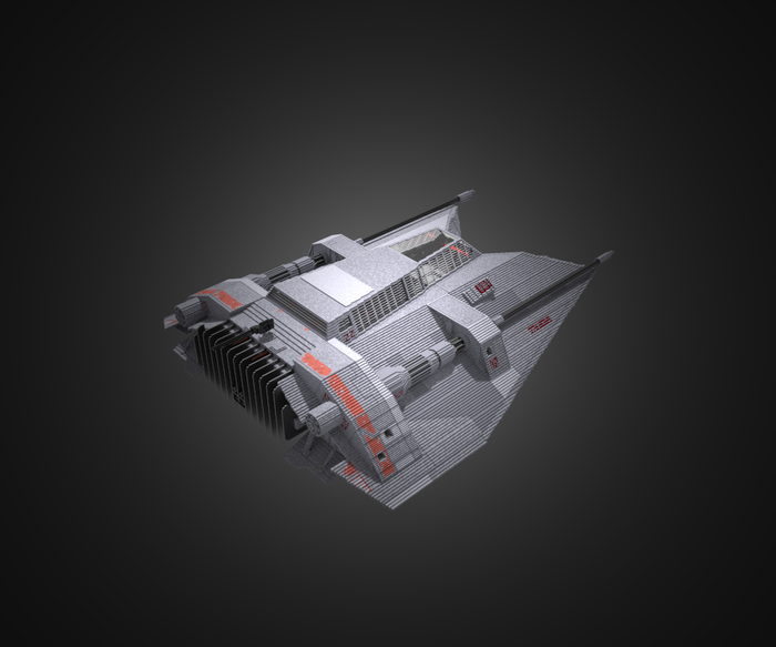 T-47 Snowspeeder Star Wars,  ,  , -, Magica, Magicavoxel, Voxel, Voxelart, , 