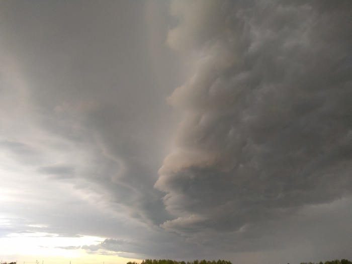 The storm covers the sky with mist - My, Sky, The clouds, Thunderstorm, Longpost